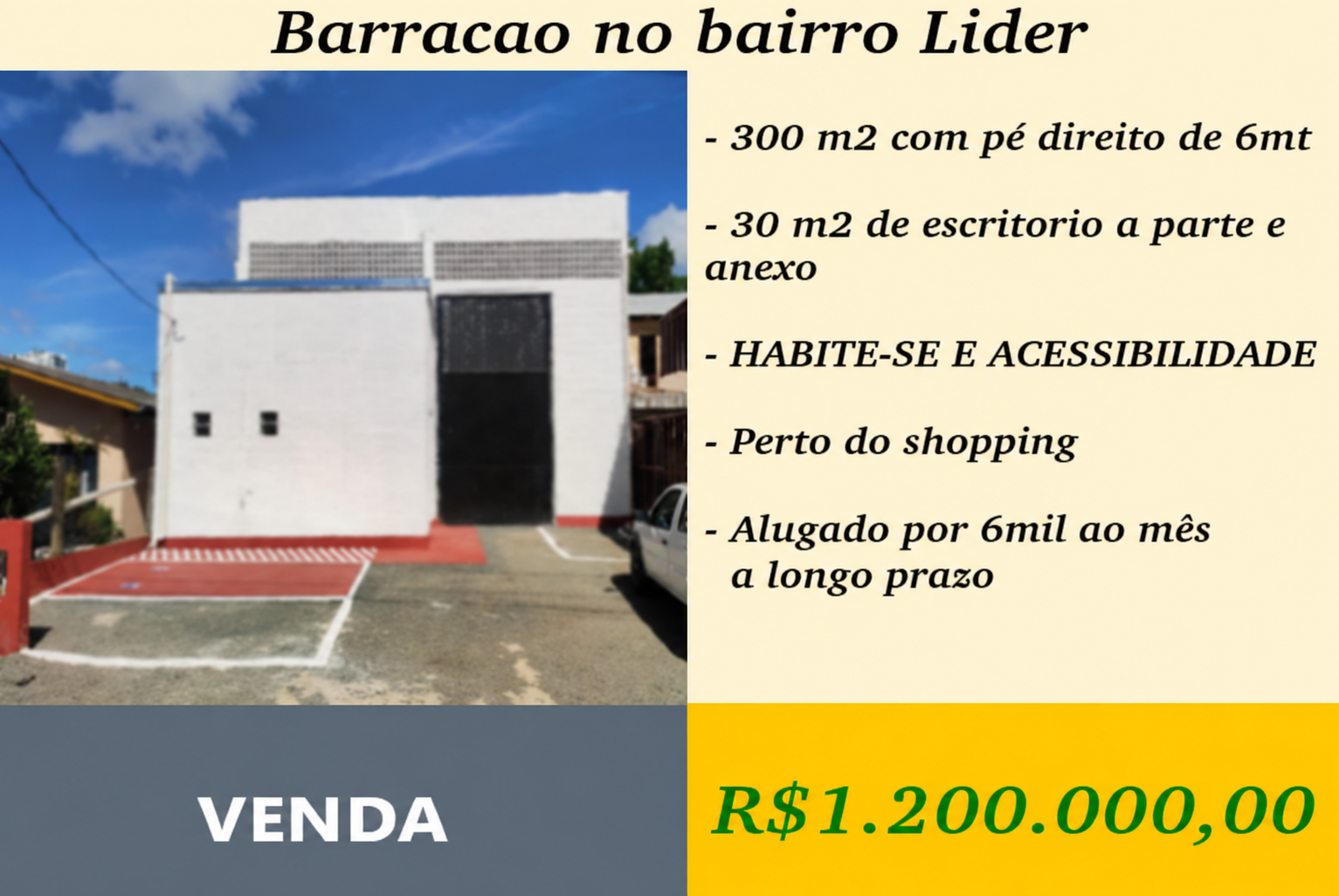 Barracao Bairro Lider